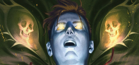 A ghastly-looking Archie is consumed by skeletal demons in a variant cover by Reiko Murakami for Archie Comics: Judgment Day #3.