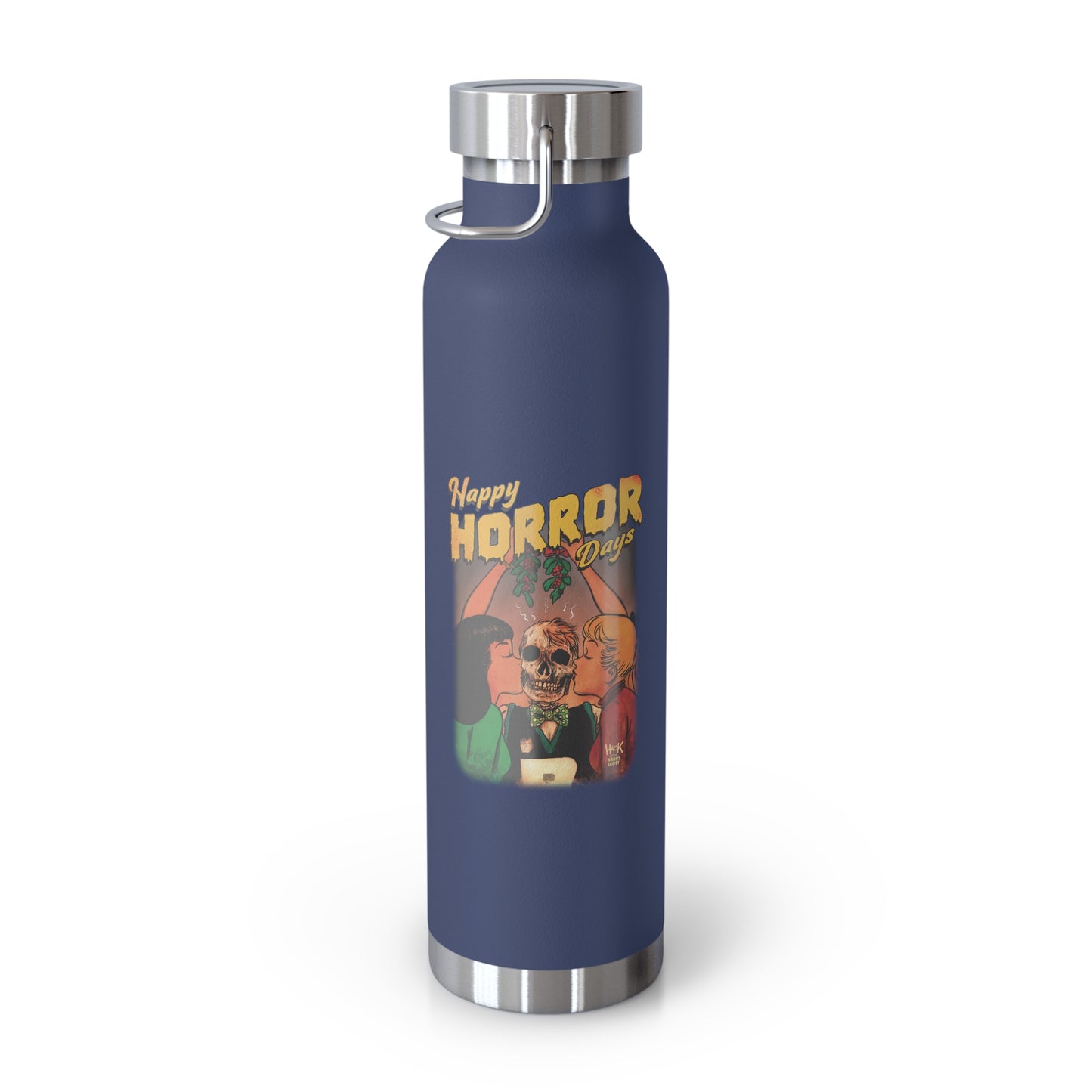 Happy Horror Days Love Triangle Copper Vacuum Insulated Bottle (22oz) featuring Archie, Betty, and Veronica