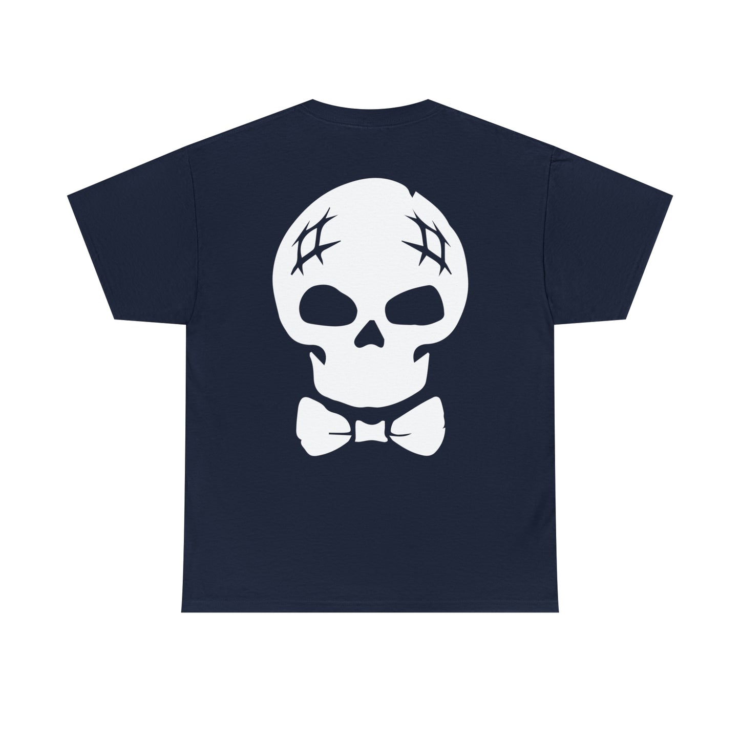 Archie Horror Logo Graphic Tee (Unisex Heavy Cotton Tee) featuring Archie Skull on Back