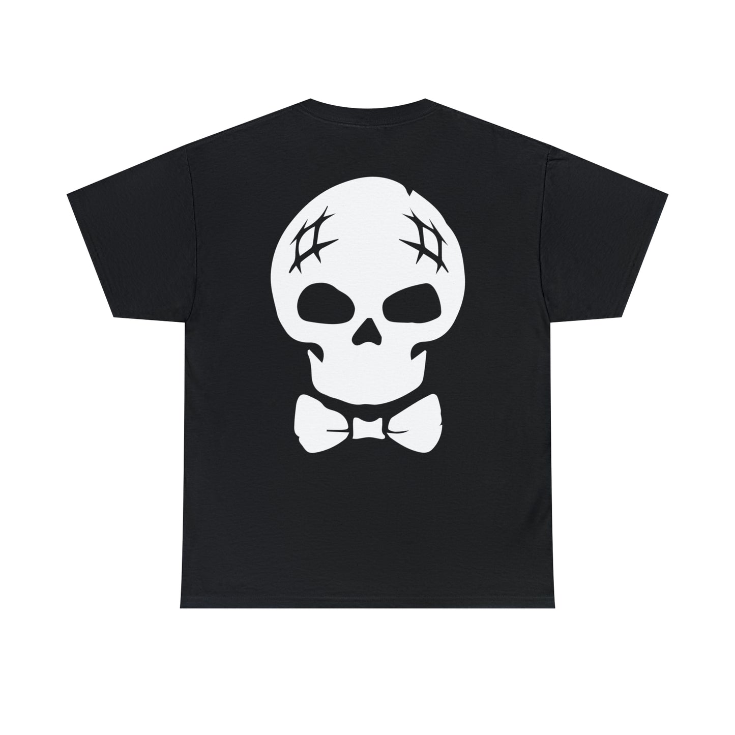 Archie Horror Logo Graphic Tee (Unisex Heavy Cotton Tee) featuring Archie Skull on Back