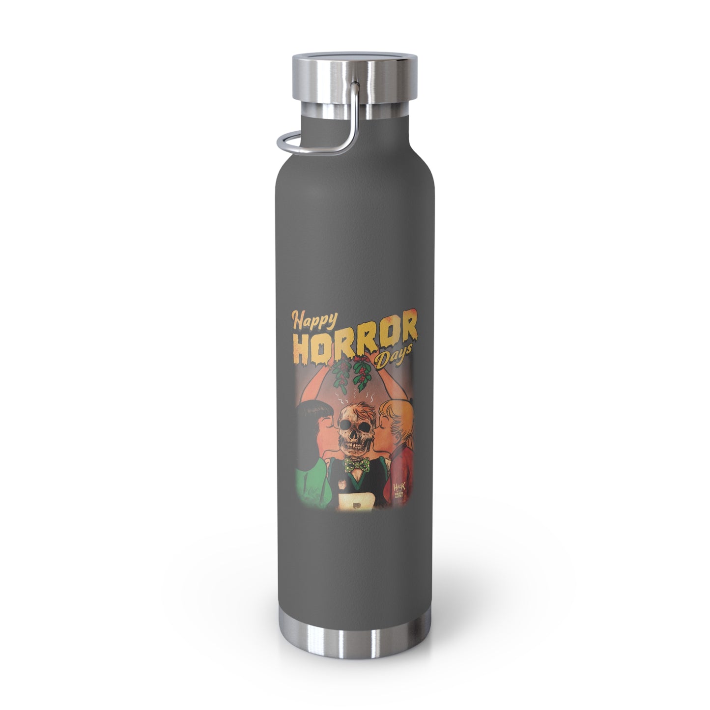 Happy Horror Days Love Triangle Copper Vacuum Insulated Bottle (22oz) featuring Archie, Betty, and Veronica