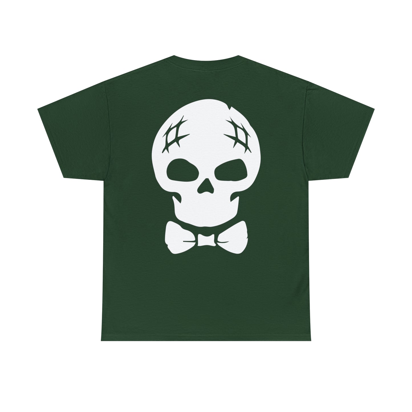 Archie Horror Logo Graphic Tee (Unisex Heavy Cotton Tee) featuring Archie Skull on Back