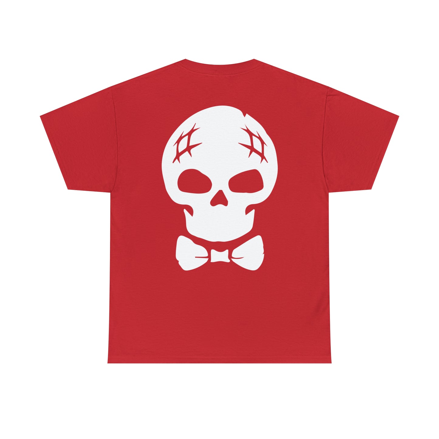 Archie Horror Logo Graphic Tee (Unisex Heavy Cotton Tee) featuring Archie Skull on Back