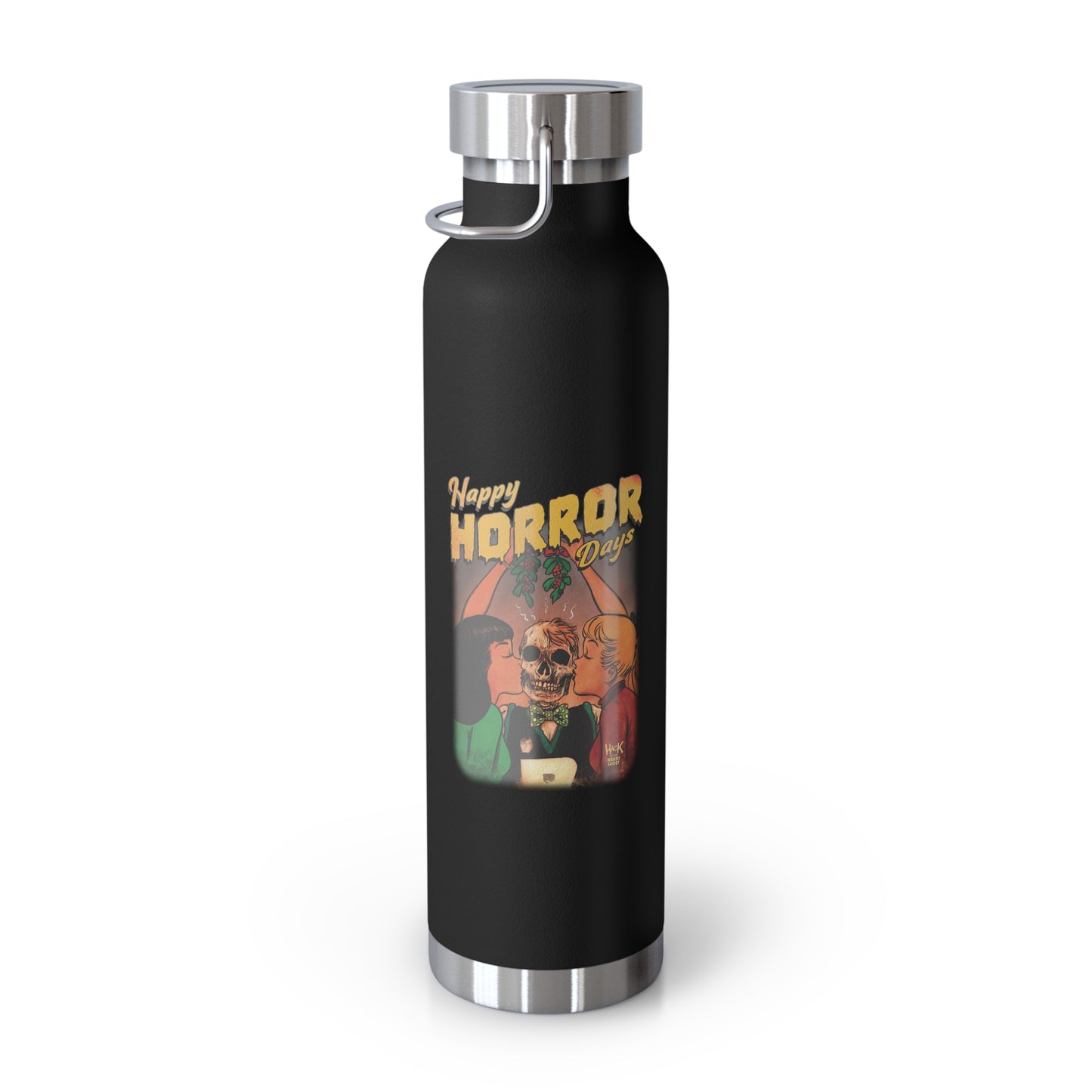 Happy Horror Days Love Triangle Copper Vacuum Insulated Bottle (22oz) featuring Archie, Betty, and Veronica