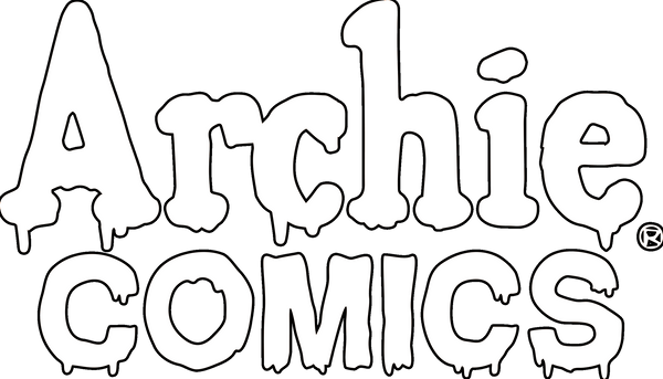 White Archie Comics logo with a black stroke